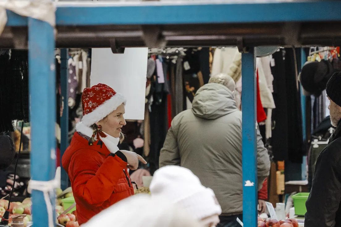 Przygotowania do świąt na Starym Kleparzu w Krakowie