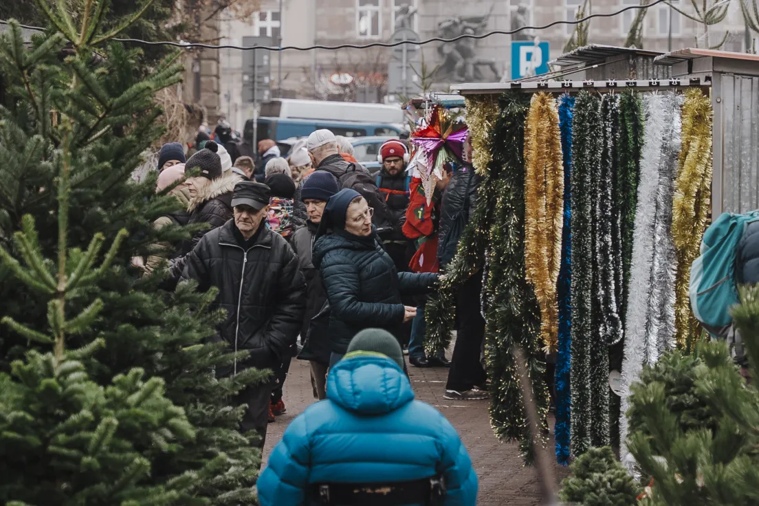 Przygotowania do świąt na Starym Kleparzu w Krakowie