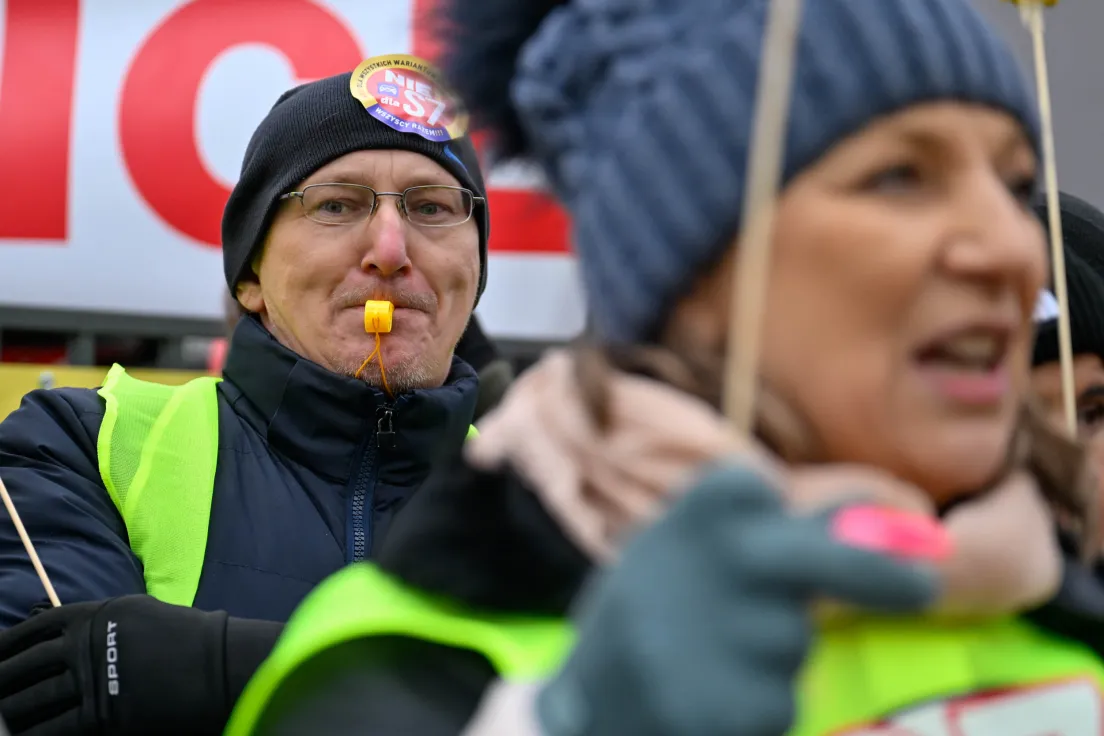 Protest pod siedzibą GDDKiA przeciwko budowie S7 na południu Krakowa