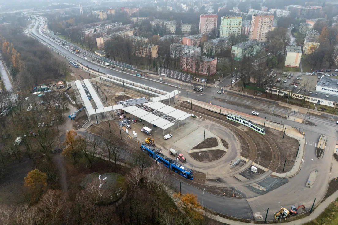 Remontu ulicy Kocmyrzowskiej i pętli tramwajowej Wzgórza Krzesławickie