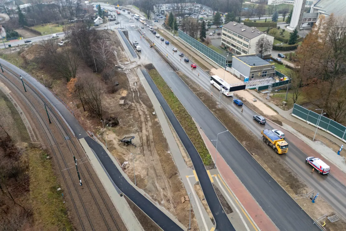 Remontu ulicy Kocmyrzowskiej i pętli tramwajowej Wzgórza Krzesławickie
