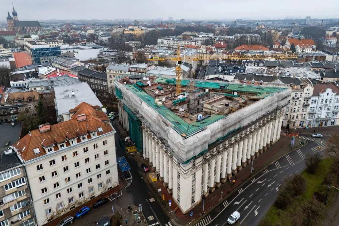 Przebudowa dawnego gmachu banku PKO na Wielopolu