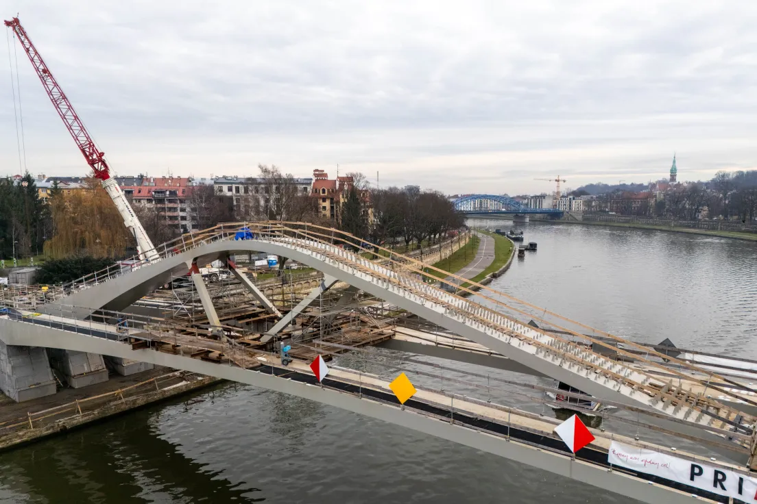 Budowa kładki pieszo-rowerowej pomiędzy Kazimierzem a Ludwinowem