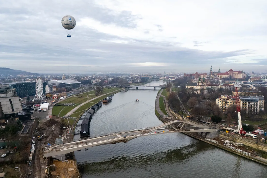 Budowa kładki pieszo-rowerowej pomiędzy Kazimierzem a Ludwinowem