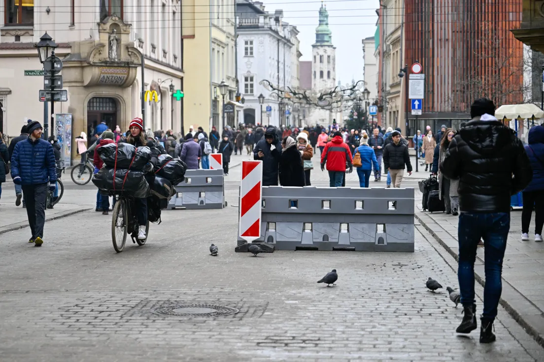Zapory bezpieczeństwa na Rynku Głównym