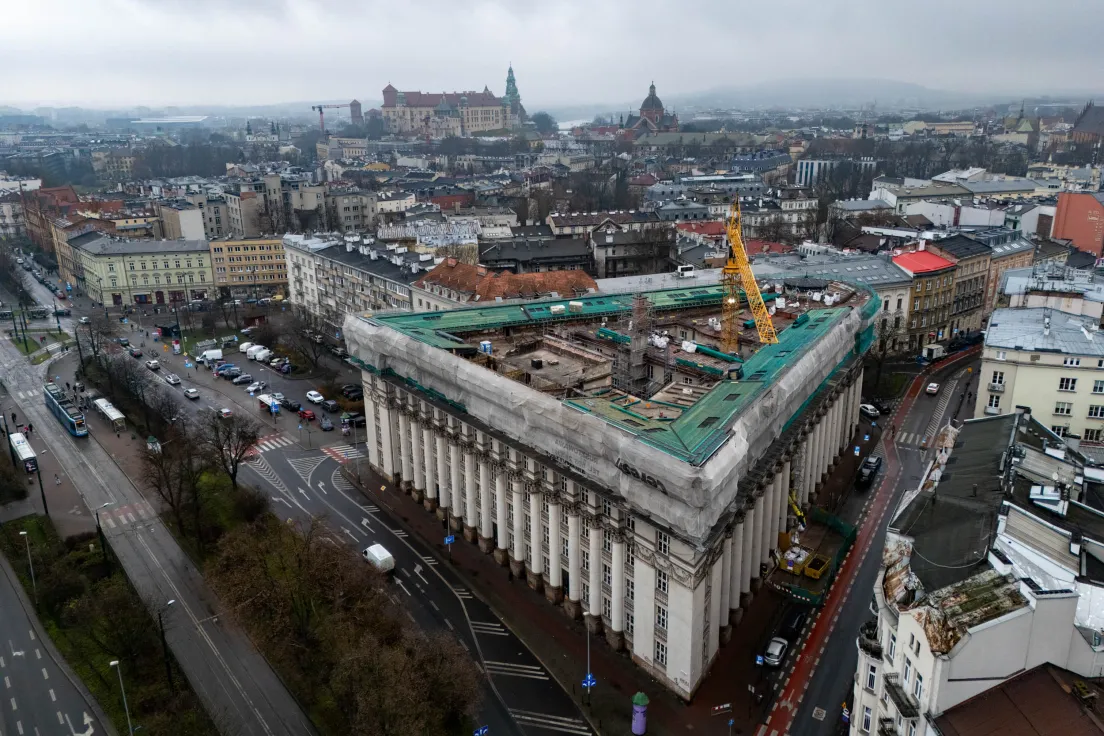 Przebudowa dawnego gmachu banku PKO na Wielopolu