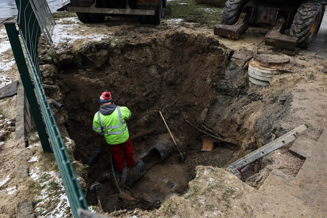 Awaria wodociągowa na Placu Centralnym