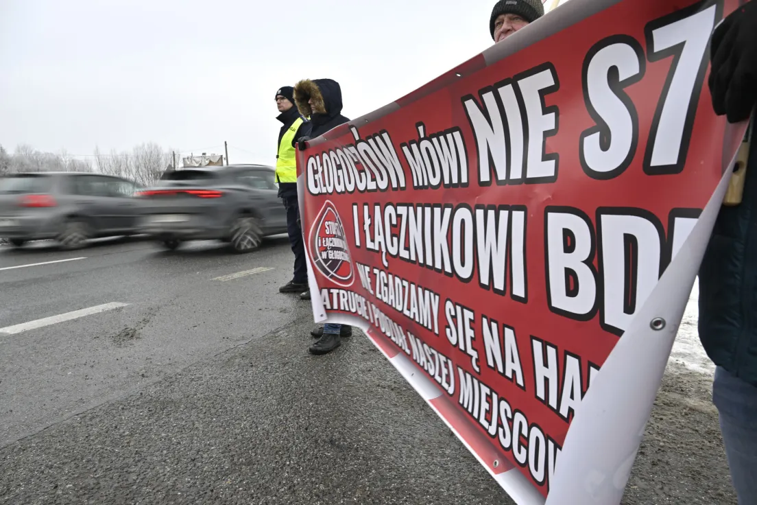Protest przeciwko S7, Głogoczów