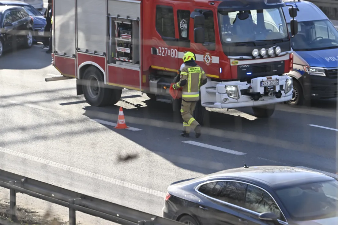 Kolizja na autostradzie A4