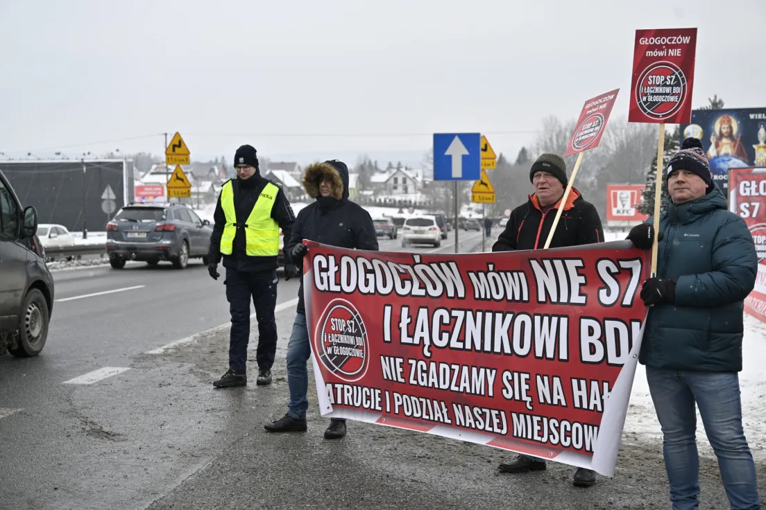 Protest przeciwko S7, Głogoczów