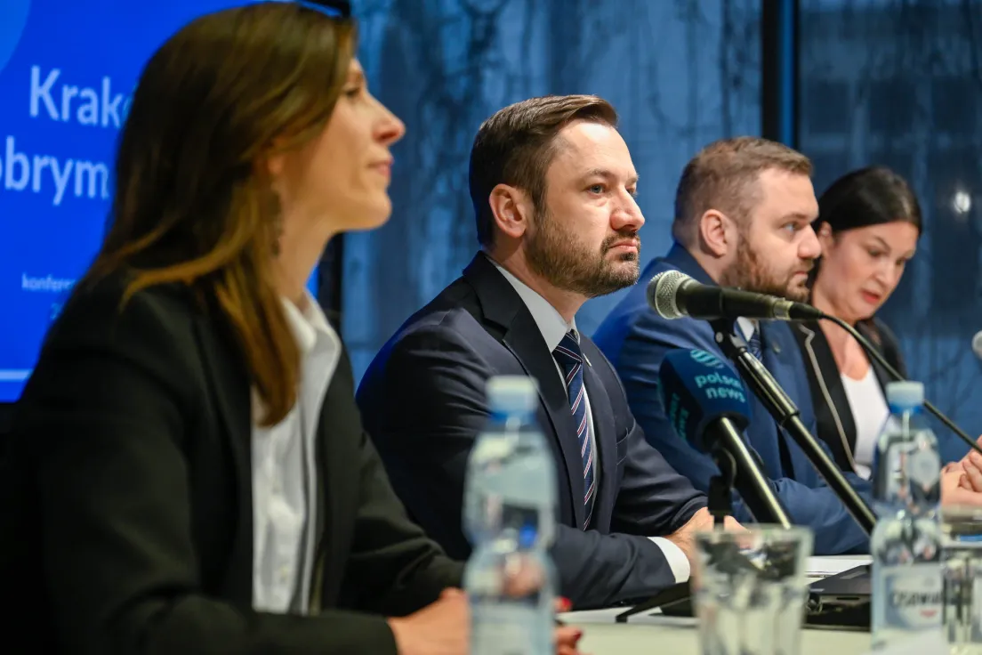 Od lewej: Maria Klaman, Aleksander Miszalski, Łukasz Sęk