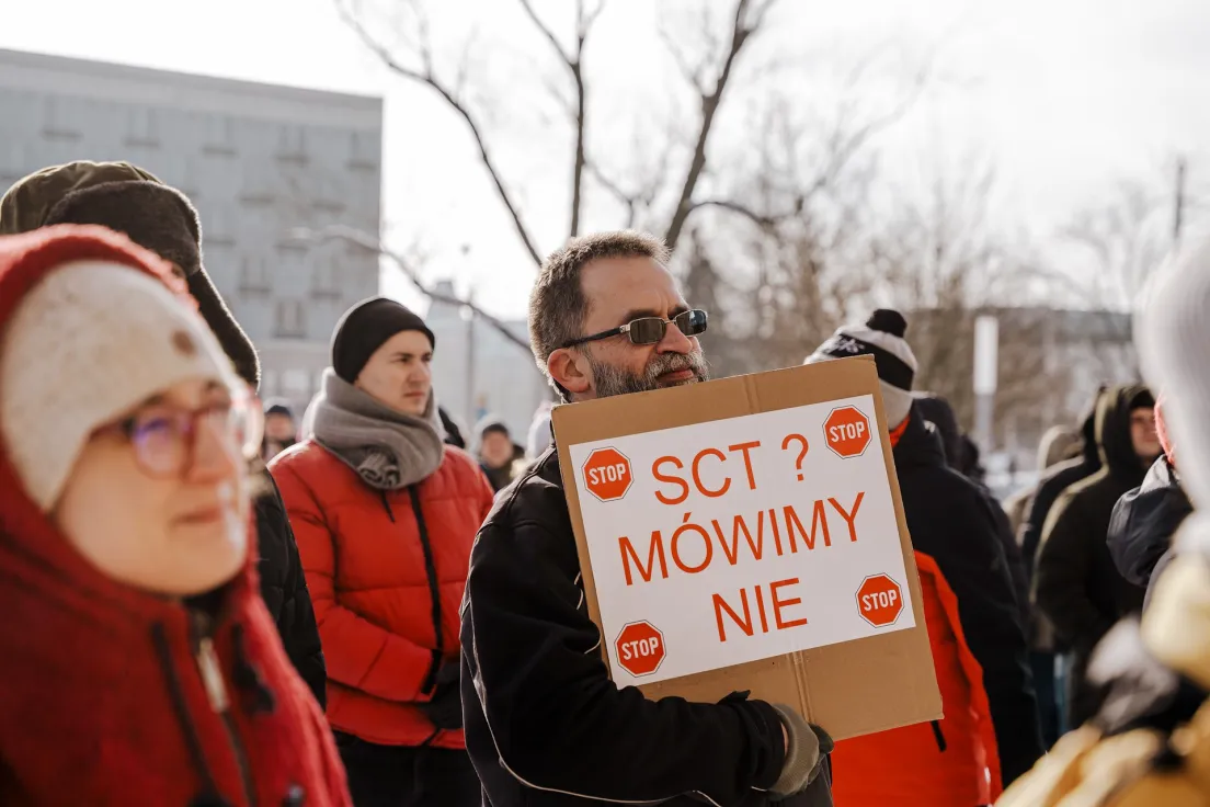 Protest przed muzeum narodowym