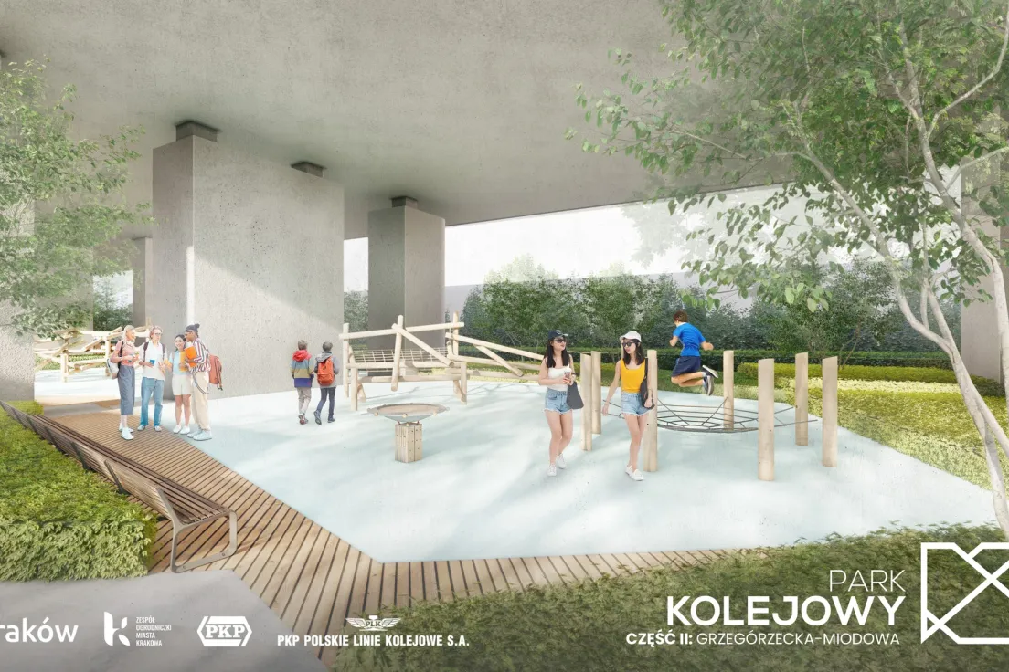 Projekt II etapu Parku Kolejowego na odcinku od ul. Grzegórzeckiej do ul. Miodowej