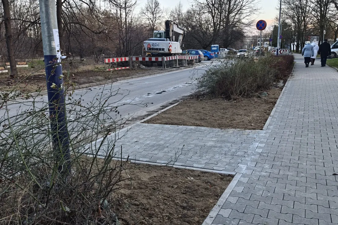 Przebudowa na ul. Jerzmanowskiego