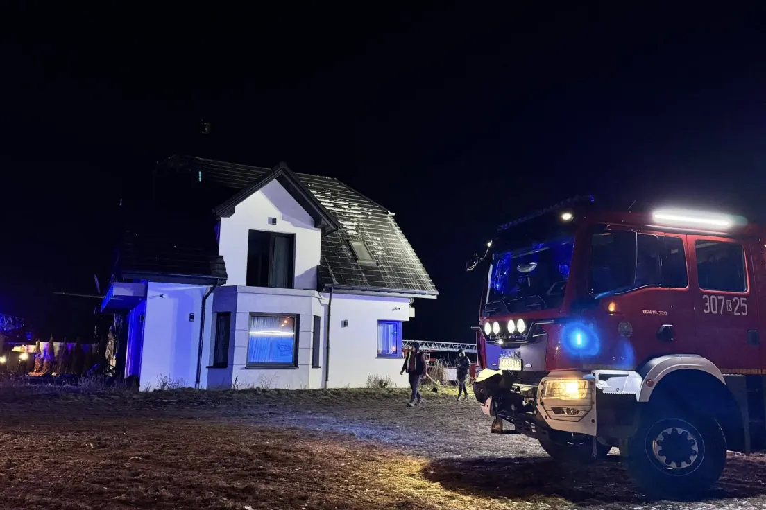 Pożar domu w Muniakowicach