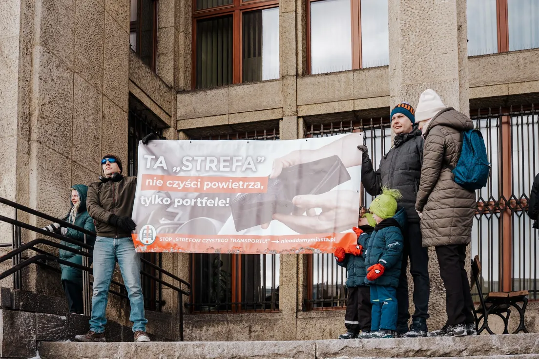 Protest przed muzeum narodowym