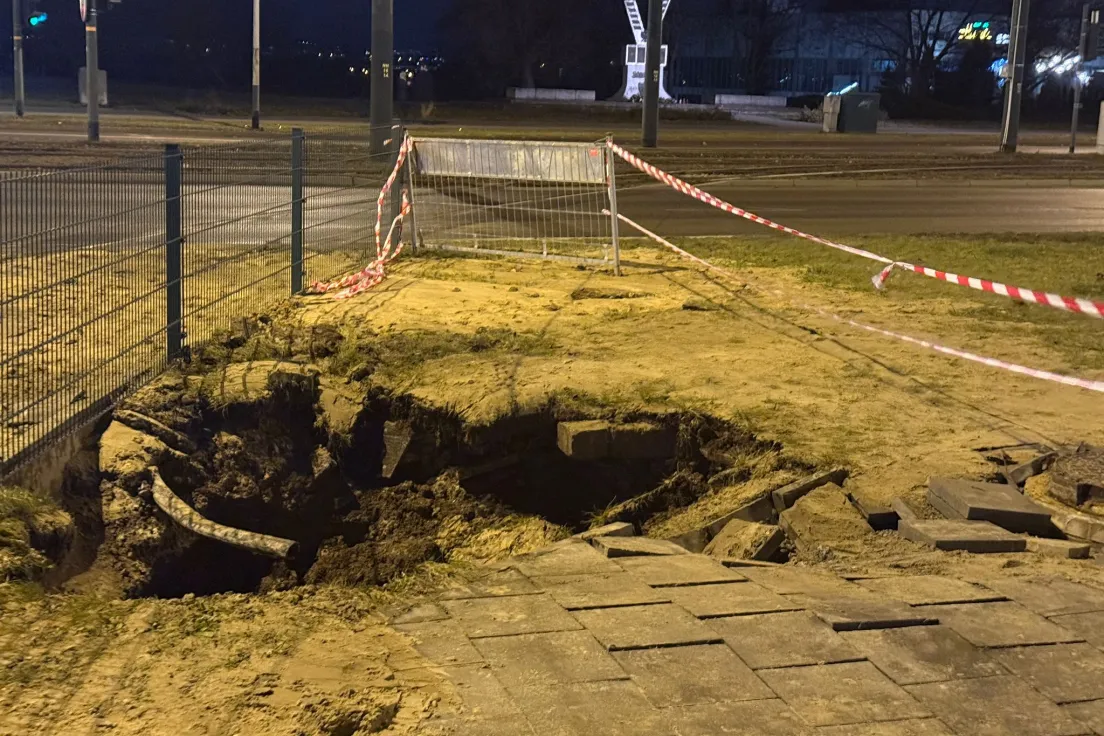 Awaria na Placu Centralnym