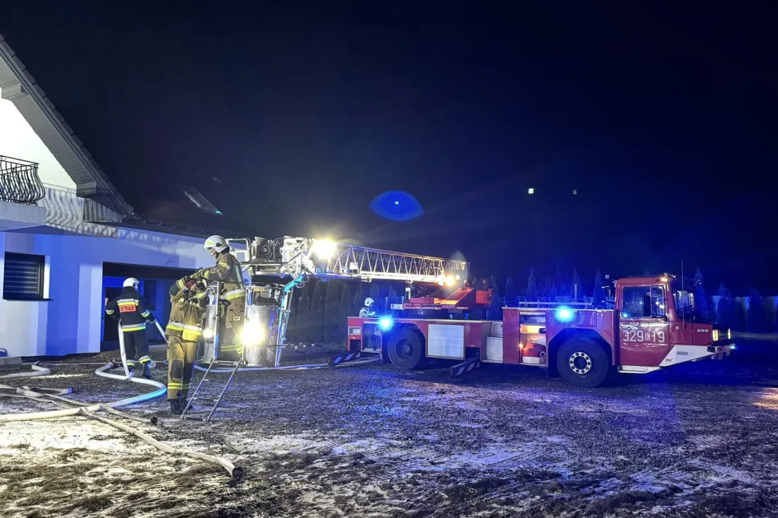 Pożar domu w Muniakowicach
