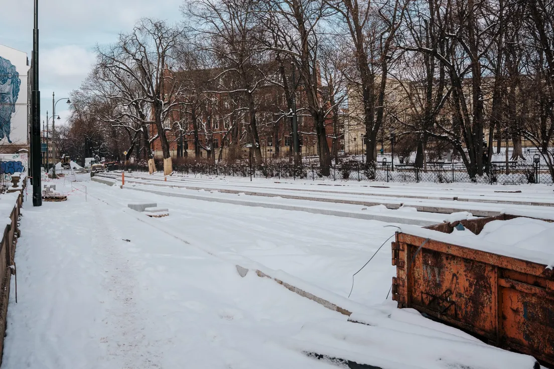 Remont torowiska na Straszewskiego i Piłsudskiego