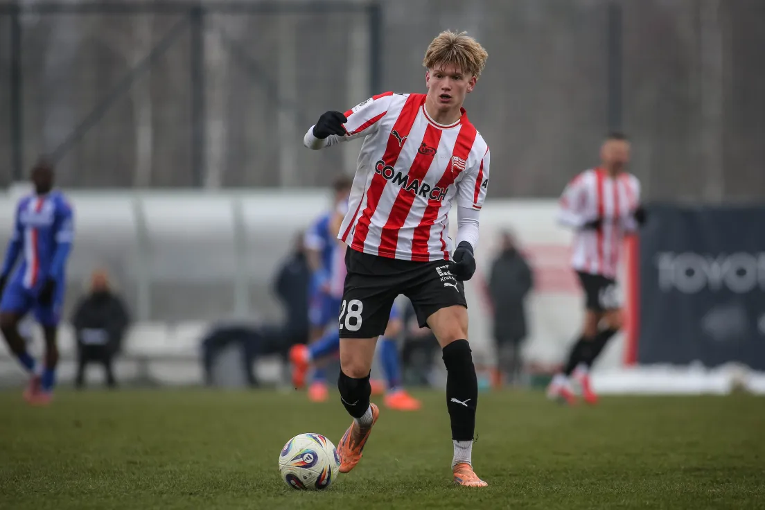 Mateusz Tabisz w sparingu Cracovii