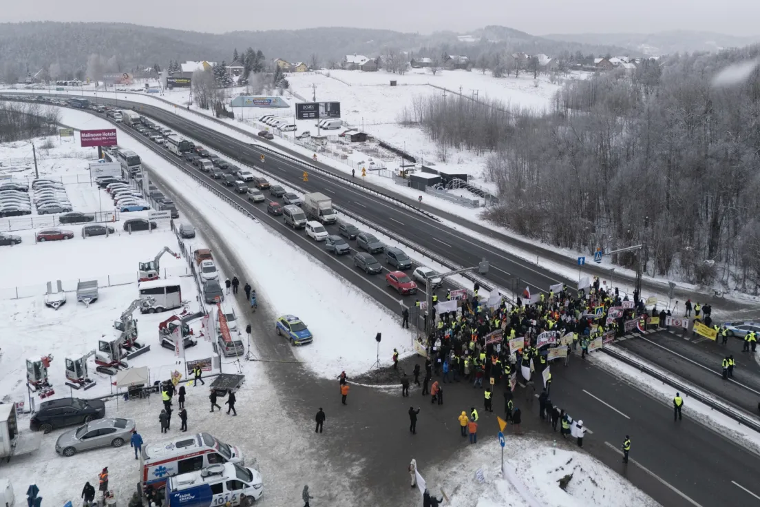 Protest przeciwko S7, Głogoczów