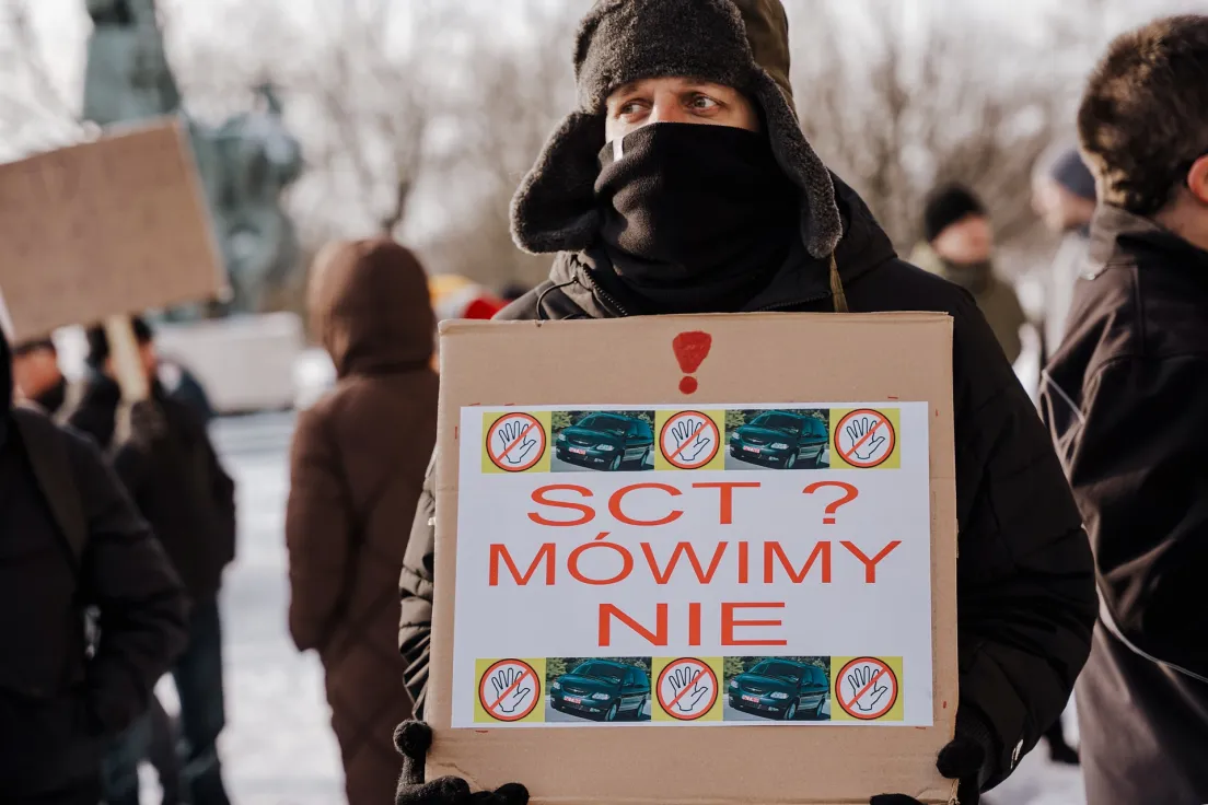Protest przed muzeum narodowym