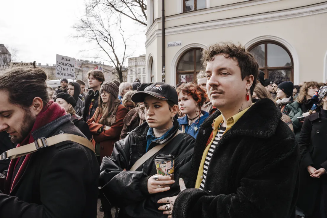 Protest przecwiko budowie Hotelu w miejscu trzech kamienic na ul. Bożego Ciała i Józefa, oraz wywłaszczeniom i eksmisjom.