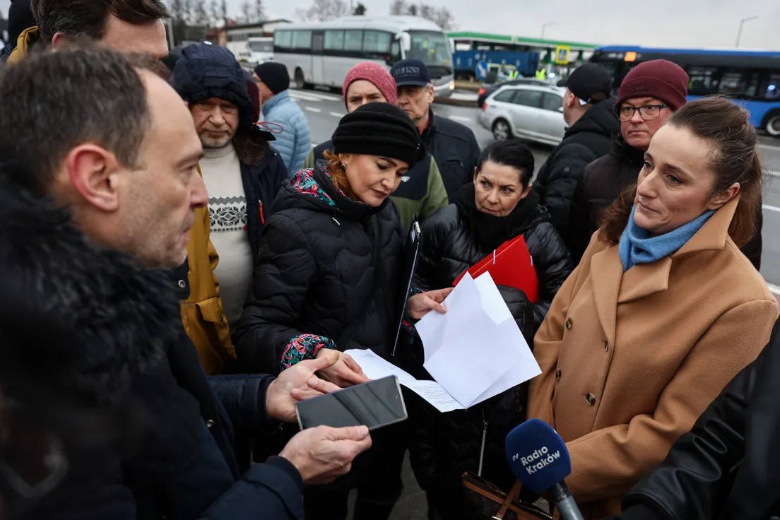 Protest przeciwko zabudowie Truszkowskiego