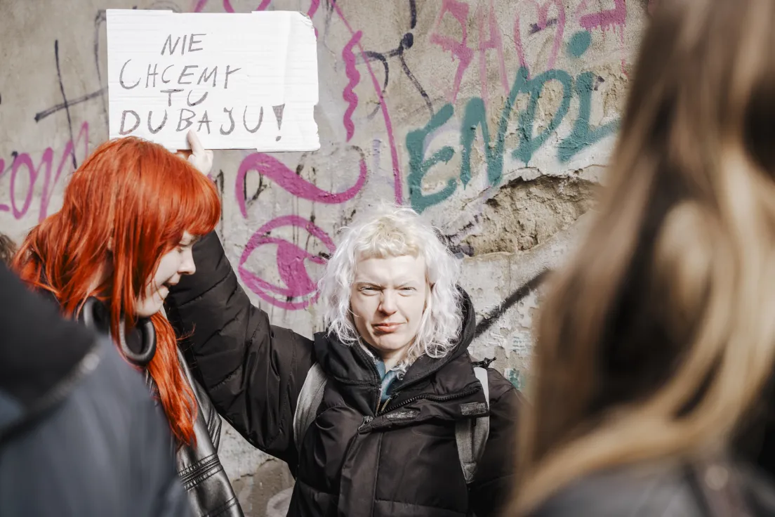 Protest przecwiko budowie Hotelu w miejscu trzech kamienic na ul. Bożego Ciała i Józefa, oraz wywłaszczeniom i eksmisjom.