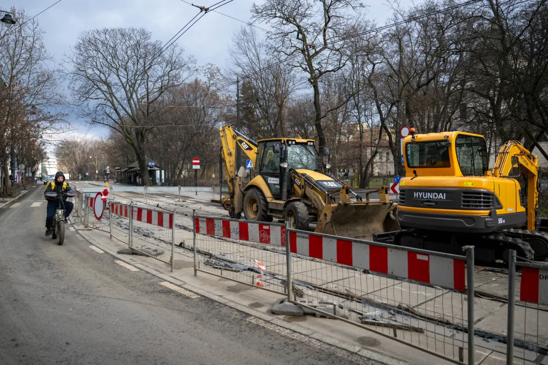 Remont torowiska na straszewskiego przy ul. św. Anny