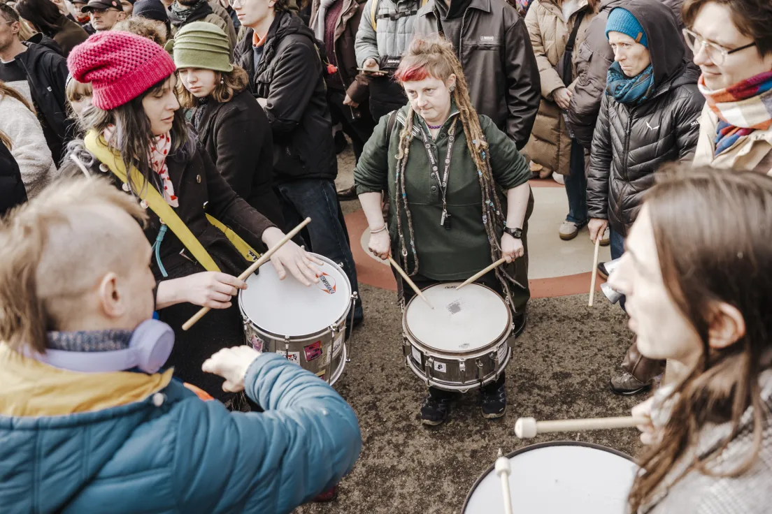 Protest przecwiko budowie Hotelu w miejscu trzech kamienic na ul. Bożego Ciała i Józefa, oraz wywłaszczeniom i eksmisjom.
