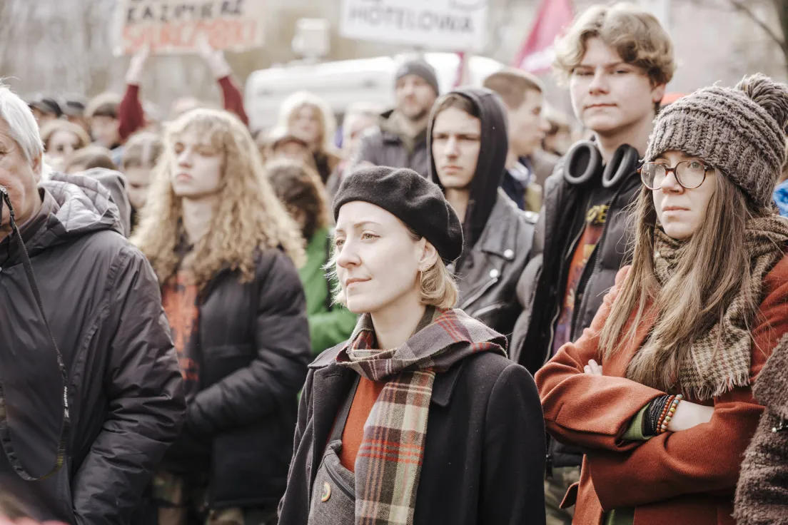 Protest przecwiko budowie Hotelu w miejscu trzech kamienic na ul. Bożego Ciała i Józefa, oraz wywłaszczeniom i eksmisjom.