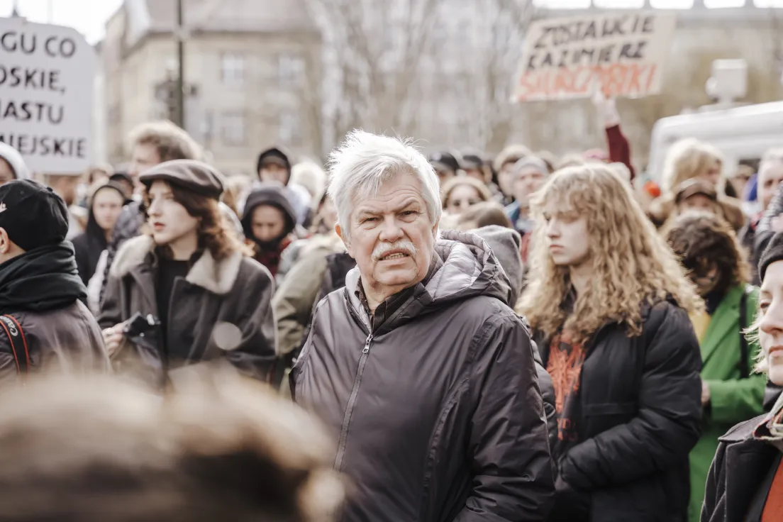 Protest przecwiko budowie Hotelu w miejscu trzech kamienic na ul. Bożego Ciała i Józefa, oraz wywłaszczeniom i eksmisjom.