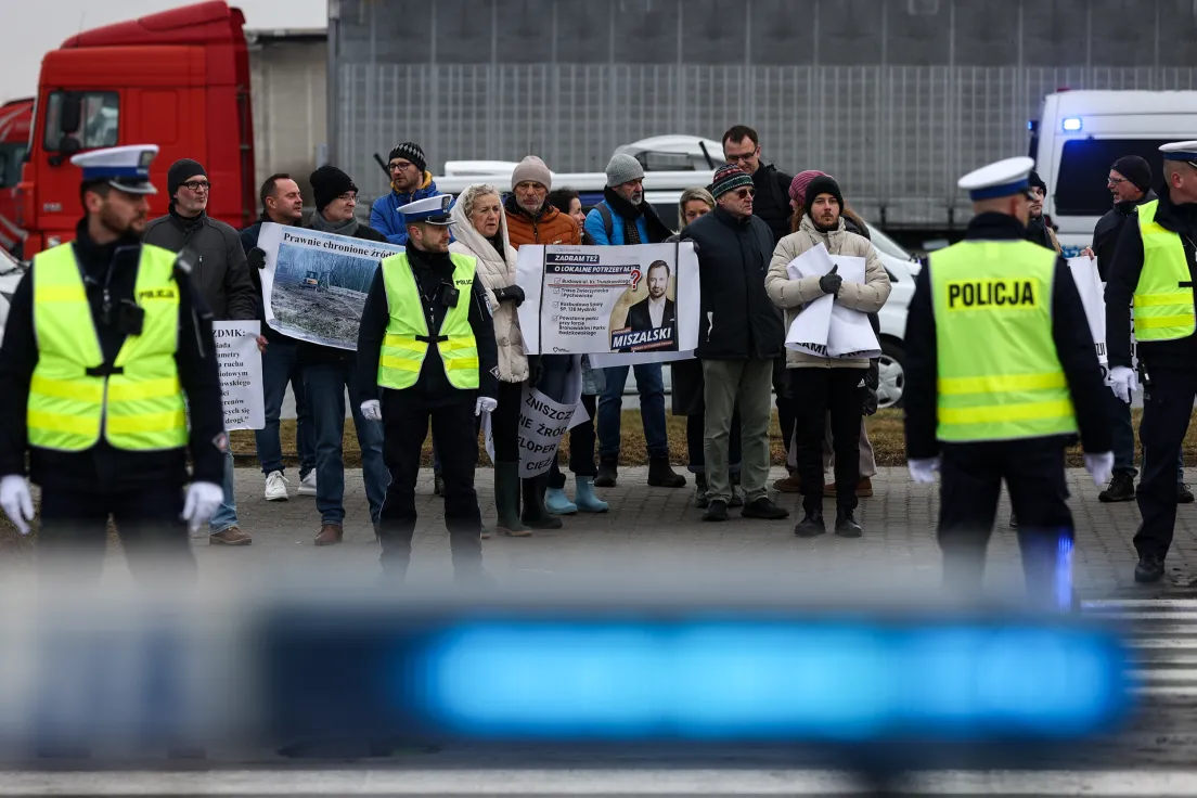 Protest przeciwko zabudowie Truszkowskiego