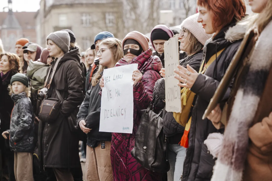 Protest przecwiko budowie Hotelu w miejscu trzech kamienic na ul. Bożego Ciała i Józefa, oraz wywłaszczeniom i eksmisjom.