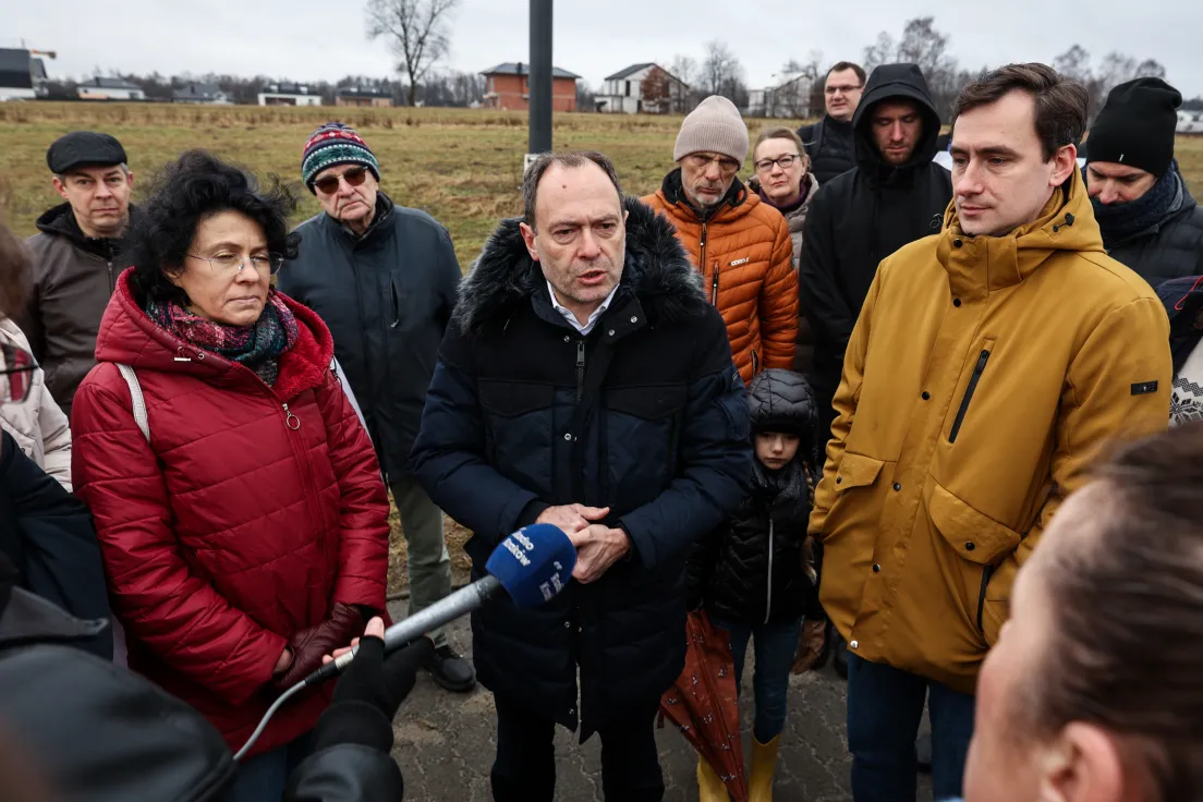 Protest przeciwko zabudowie Truszkowskiego