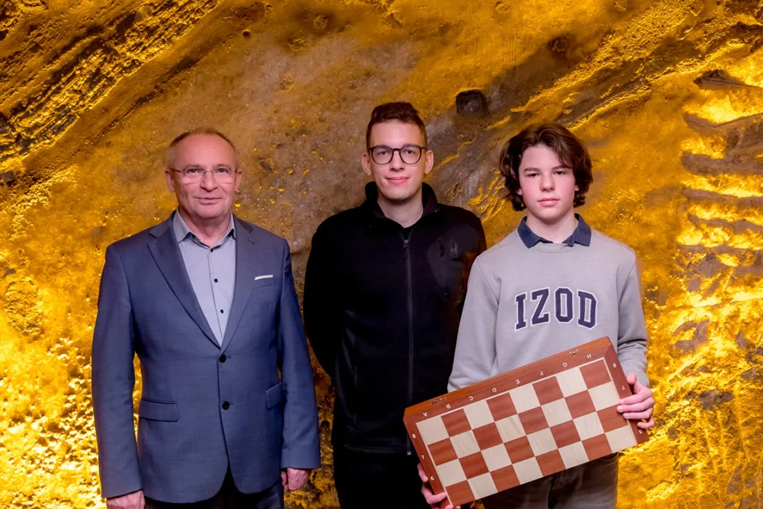 Prezes Kopalni Soli „Wieliczka” S.A. Marian Leśny, Jan-Krzysztof Duda, Jakub