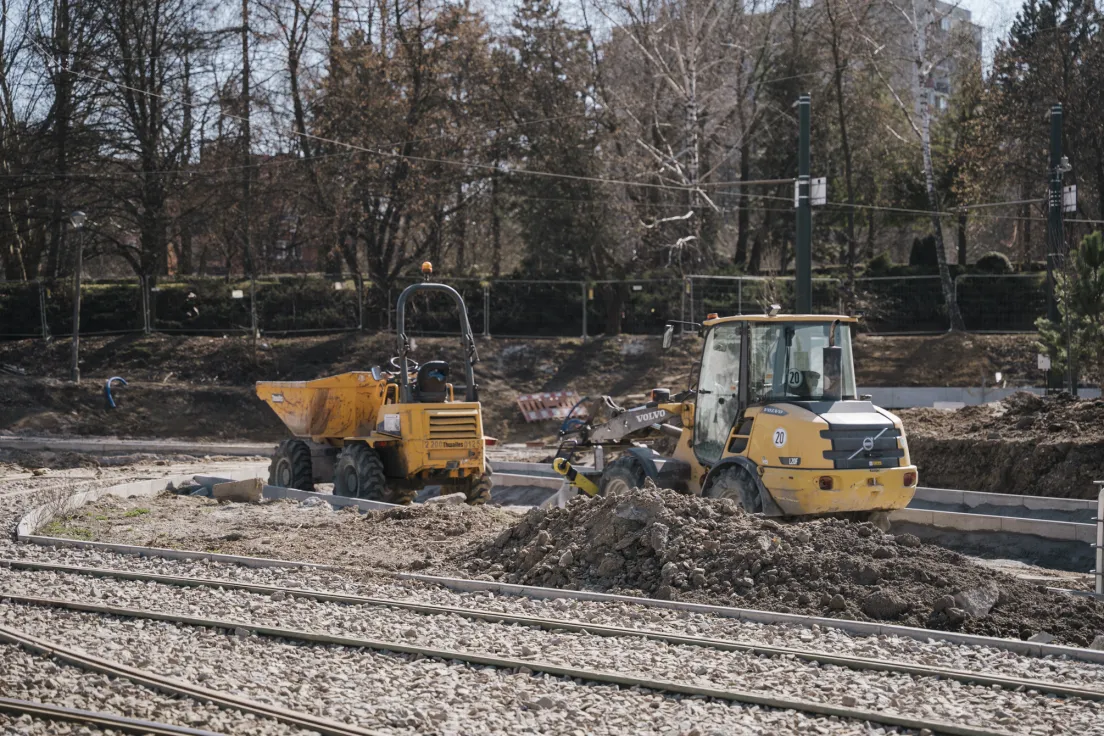 Pętla tramwajowa w Mistrzejowicach - stan obecny