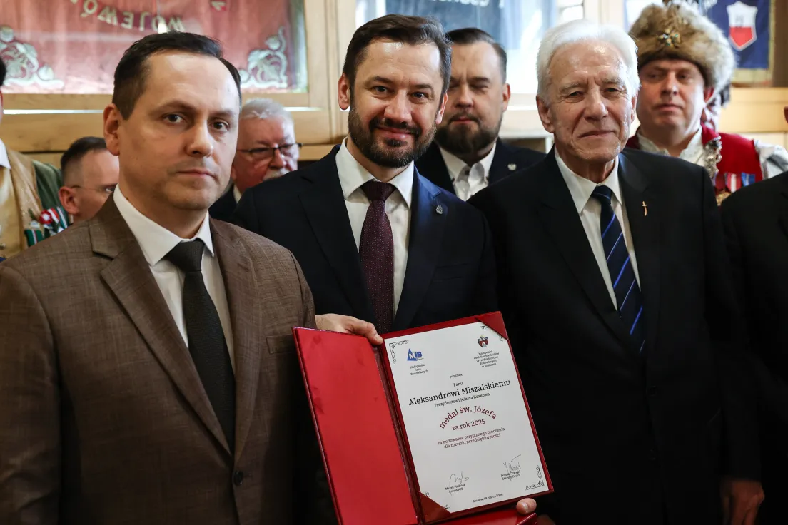 Aleksander Miszalski z Medalem św. Józefa