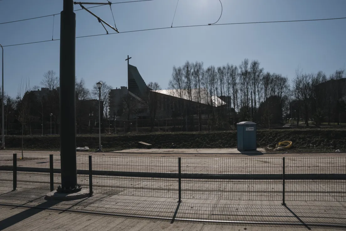 Pętla tramwajowa w Mistrzejowicach - stan obecny