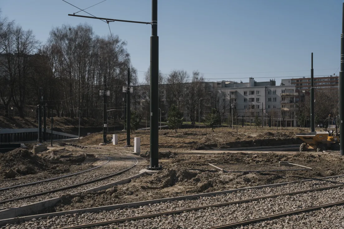 Pętla tramwajowa w Mistrzejowicach - stan obecny