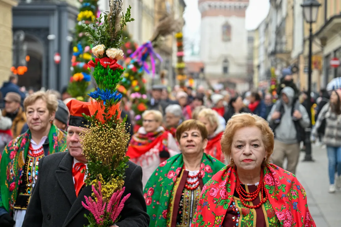 Święcenie palm na Rynku Głównym