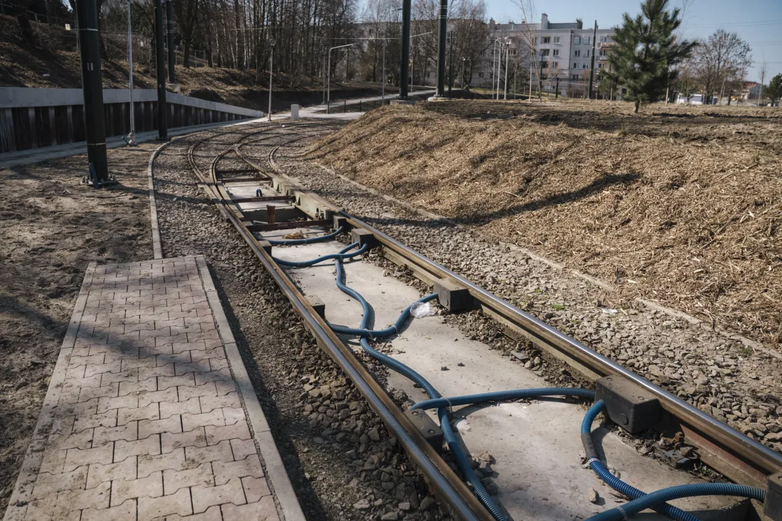 Pętla tramwajowa w Mistrzejowicach - stan obecny