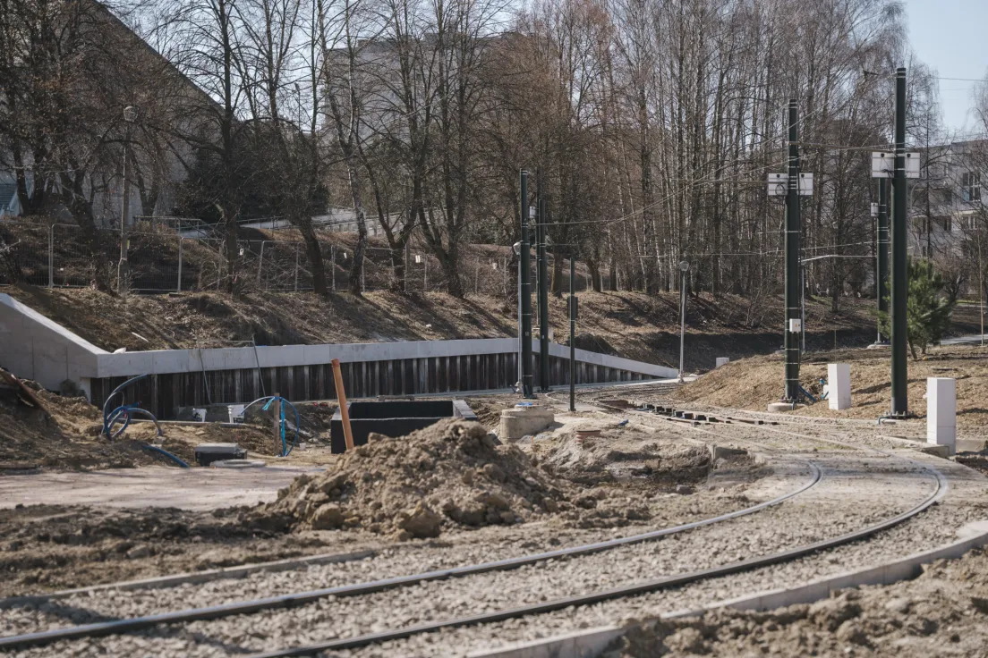 Pętla tramwajowa w Mistrzejowicach - stan obecny