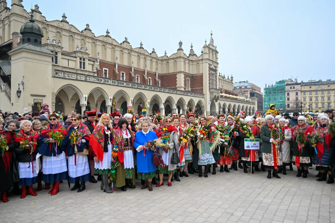 Święcenie palm na Rynku Głównym