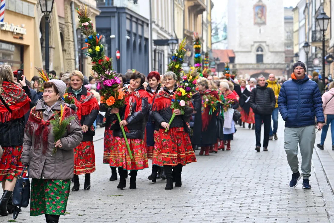 Święcenie palm na Rynku Głównym