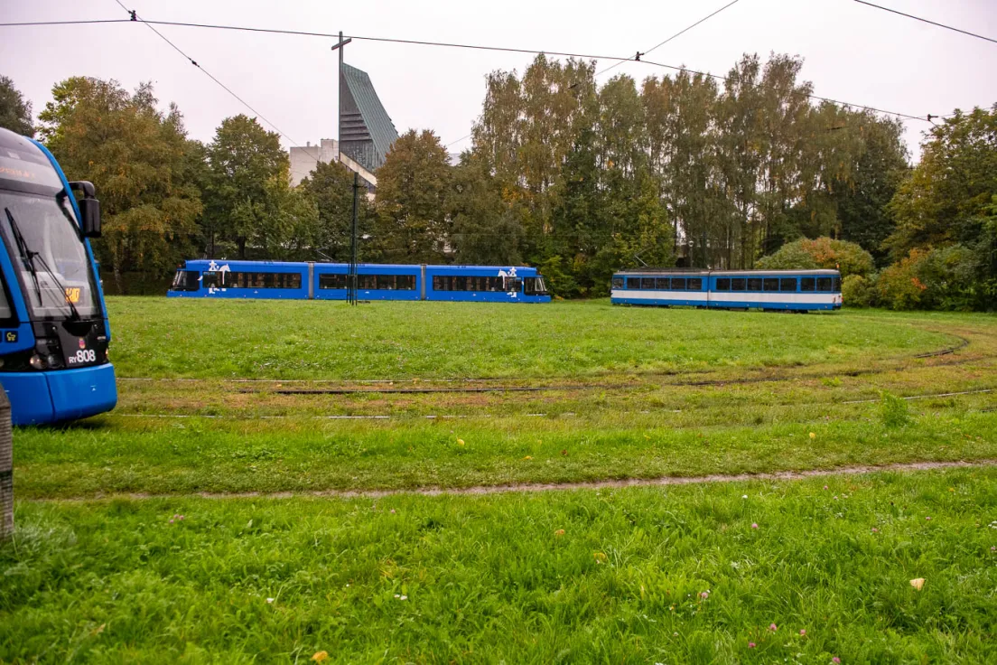 Pętla tramwajowa w Mistrzejowicach - stan z 30 września 2022