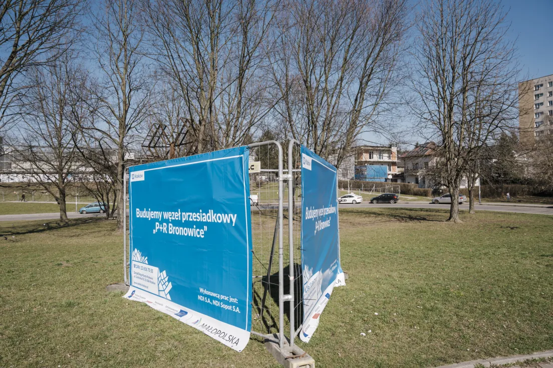 Przygotowania do budowy P&R Bronowice