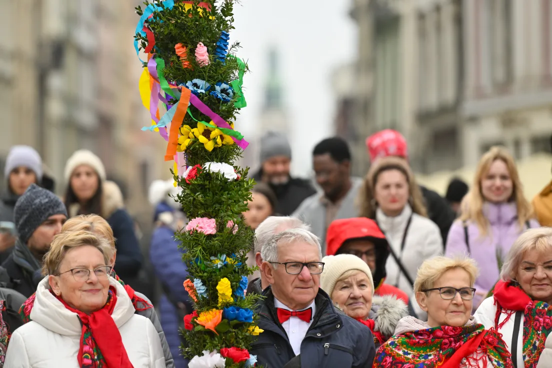Święcenie palm na Rynku Głównym
