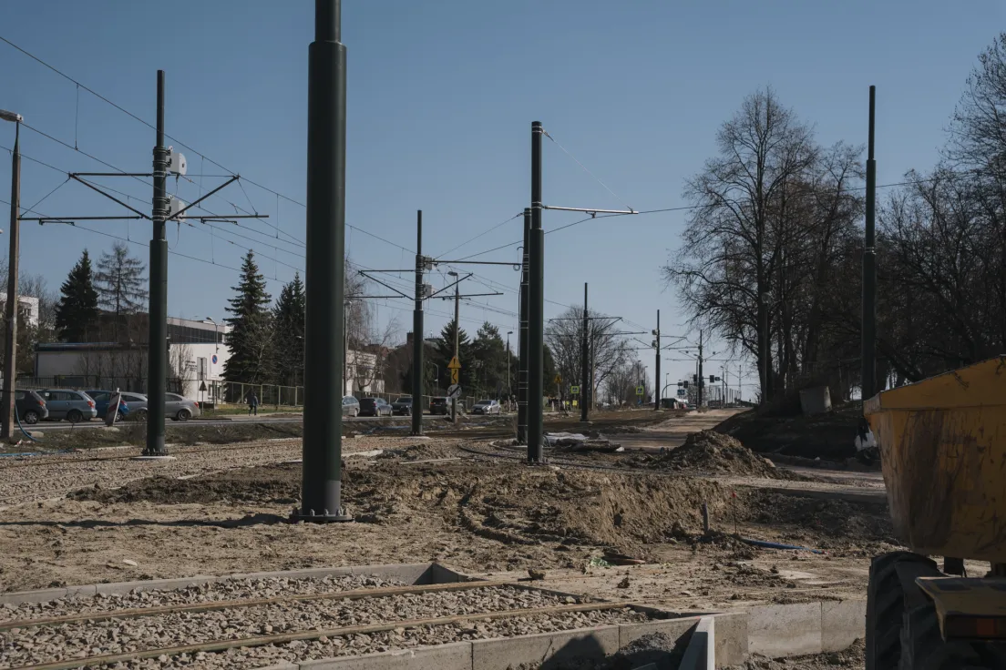 Pętla tramwajowa w Mistrzejowicach - stan obecny